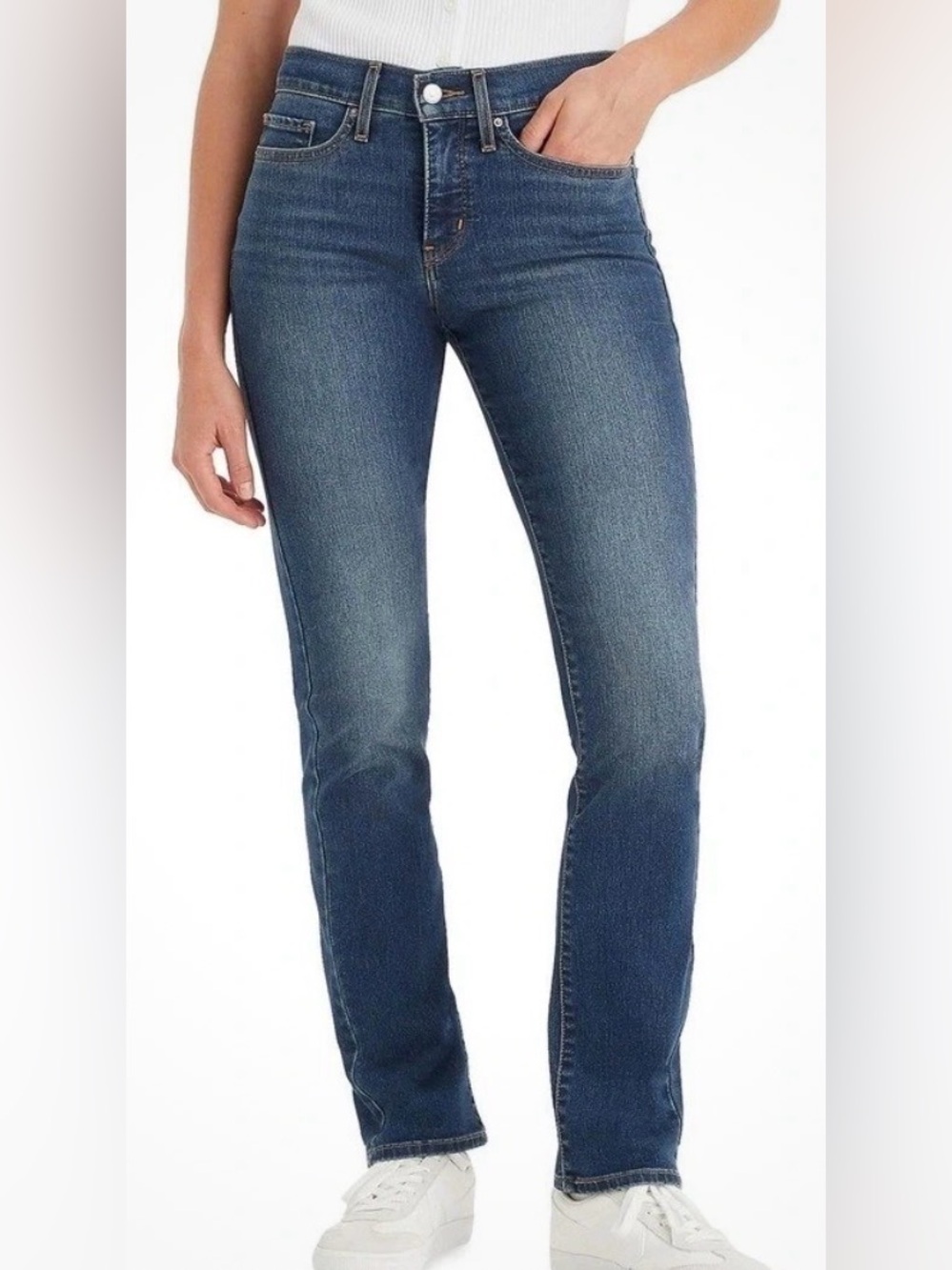 Levi's Women's 314 Shaping Straight Leg Jeans Size 31x32 Zealous Blue New